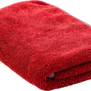 VIKING Microfiber Towel, Premium Car Drying Towel, Twisted Loop, Soft and Super Absorbent, Thick 1000gsm for Car Detailing Kit, Red, 24 Inch x 24 Inch, 1 Pack
