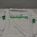 UNIQUEONE St Patricks Day Sweatshirt - Here for The Shenanigans Sweatshirts Women Casual Irish Long Sleeve Pullover Tops M