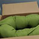 Greendale Home Fashions Outdoor Reversible Tufted Dining Chair Cushion, Lime