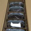 M MCIRCO [5-Pack,36 Oz] Glass Meal Prep Containers 2 Compartments Portion Control with Upgraded Snap Locking Lids Glass Food Storage Containers, Microwave, Oven, Freezer and Dishwasher (4.5 Cups) (Gray)