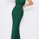 PRETTYGARDEN Summer Dresses for Women 2026 Lace Floral Bodycon Semi Formal Party Wedding Guest Boho Maxi Dress (Dark Green,Medium)