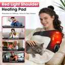 Cordless Shoulder Heating Pad with Massage, Heated Shoulder Wrap Massager for Pain Relief Deep Tissue, Rotator Cuff Heating Pad Frozen Shoulder