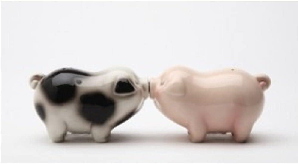 Pacific Giftware Kissing Passion Piggies Collectible Salt & Pepper Shaker Set