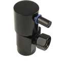 Kingston Brass CD43300DL Concord 1/2"IPS x 3/8"O.D. Anti-Seize Deluxe Quarter Turn Ceramic Hardisc Cartridge Angle Stop, Matte Black
