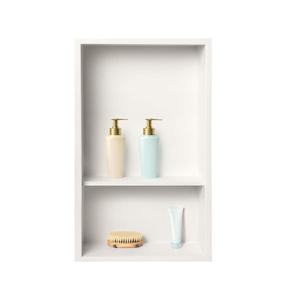 Elefloom 12 x 18 Shower Niche,Warm White Stainless Steel Recessed Shelf