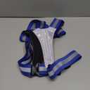 Zacro LED Reflective Vest Running Gear, 5 Lights Colors High Visibility Reflective Running Gear Rechargeable Light Up Running Vest for Walking Running Cycling, Adjustable for Men Women Kids (Blue)