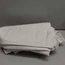 Guken Ivory Linen Blackout Curtains 108 Inch Length 2 Panels Set for Living Room Bedroom Back Tab Thermal Insulated 100% Black Out Linen Drapes Room Darkening Window Curtains