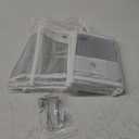 2 Pack Classroom Headphone Storage Organizer with 30 Pockets, PVC Clear Classroom Pocket Chart for Headphone Cell Phone Over-the-Door Hanging Headphone Holder Bag with 62 Labels(White)