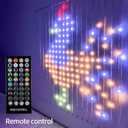 Avatar Controls Curtain Lights Year Round Lights, Programmable & Music-Sync Animated LED Curtain String Lights, 400 LED 6.2ft RGB Fairy Light APP Remote Control for Bedroom Wall Backdrop Yard Decor