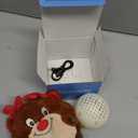 Senneny Christmas Dog Toys, Interactive Dog Toys Reindeer, Random Path Electric Automatic Moving and Rolling Dogs Toy, Motion-Activated Dog Ball with Plush Cover USB Rechargeable