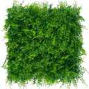 Greenery Faux Grass Wall Backdrop: 20"x20" (24P) UV-Anti Artificial Green Boxwood Panel for Patio Balcony Privacy & Ivy Fence Covering Privacy, Garden, Backyard Wall Backdrop Decor