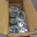 Zubebe 100 Pcs Plastic Champagne Flutes 4.5oz Classic Champagne Clear Plastic Cups Wedding Party Toasting Cocktail Cups Bulk Home Toasting Drinking Party (Green)