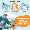 BENCMATE Inflatable Dog Cone Collar Alternative, Soft Dog Cone for Dogs and Cats, Neck Recovery ECollar Donut Collar After Surgery (XXLarge, Blue)