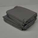 Bulk Queen Flat Sheets Only, 6 Pack Quick Sort Top Bed Sheet, Color-Coded Label Threads, Wrinkle-Free Shrinkage Durable Microfiber Hotel Motel Airb&bs Essentials for Hosts (90"x102",Light Gray)