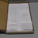 Amazon Basics Horizontal Magnetic Name Badge Holders, Clear, 100-Pack