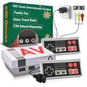 2025 Retro Gaming Console with NES Classic Games 621, HDMI Plug & Play Mini System with 2 Wired Controllers, Vintage Entertainment Gift for Kids, Boys, Adults, and Gamer Parents