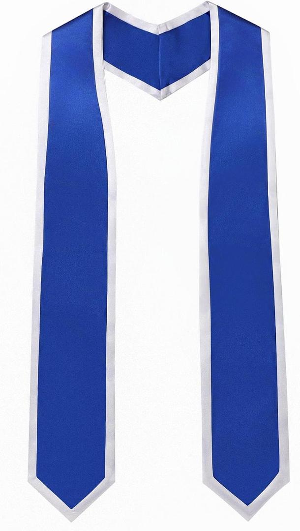 Unisex Adult Graduation Honor Stole Classic End With Trim 72" Long