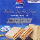 Atkins Peanut Butter Protein Wafer Crisps, Protein Dessert, 4g Net Carb, 1g Sugar, Keto Friendly, 5 Count