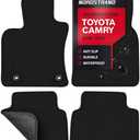 Floor Mats for Toyota Camry 2018 2019 2020 2021 2022 2023 2024 - Custom 3D Fit - 1st and 2nd Row Set - Anti-Slip Backing - Premium Carpet Mat - All Weather Car Liner Floormats