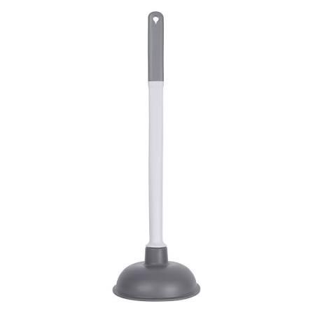 Toilet Bowl Plunger with Holder Plunger Pump Bathroom Cleaning, Toilet Household Essentials Modern Bathroom Accessories 1 Pack Gray