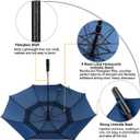 ACEIken Golf Umbrella Large 58/62/68 Inch Automatic Open Golf Umbrella Extra Large Oversize Double Canopy Vented Umbrella Windproof Waterproof for Men and Women
