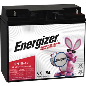 Energizer EN18-12, 12 Volt 18 Amp Hr, Long Lasting Sealed Lead Acid AGM Rechargeable Battery Ideal for Use in Wheelchairs, Electric Scooters, Generators, Backup Power and More