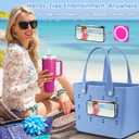 Magnetic Phone Holder for Bogg Bag – Bogg Bag Phone Holder & Accessories Insert, Secure Attachment for Simply Southern & Beach Tote Bags, Compatible with iPhone & Android(Black)