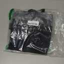 Valleycomfy Waterproof Drawstring Gym Backpack Bag for Men & Women,Sports Gym Bag with Side Pocket Black