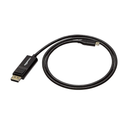 Amazon Basics Bi-Directional USB-C to DisplayPort Cable, 3 ft, Black