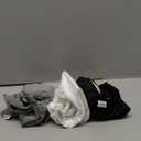 babygoal Wet Dry Bags 3 Pack, Waterproof Reusable Travel Bags for Swimsuits, Baby Cloth Diapers, Beach, Pool, Gym Bag & Wet Clothes with 2 Pockets L-BWG (01 Black&Grey&White)