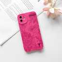 NITITOP Compatible with iPhone 12 Case Cute Rose Floral Flower for Women Girls with Wrist Adjustable Hand Strap Kickstand Grip Holder Soft TPU Slim Protection Phone Cover - Rose Red