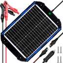 SUNER POWER 20W 12V Solar Battery Trickle Charger & Maintainer PRO, Built-in Intelligent MPPT Controller, Waterproof 12 Volt 20 Watt Solar Panel Charging Kits for Car Marine RV Trailer Boat Automotive