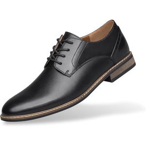 SILENTCARE Men's Oxford Formal Dress Shoes Business Comfortable Classic Lace Up Shoes, 9.5