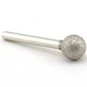 ILOVETOOL Spherical Head 16mm Diamond Grinding Bit Coated Mounted Points Round Ball Burs Grit 80 Shank 6mm for Jade Stone Jewelry Ceramic Carving Polishing