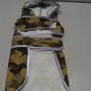 Dog Raincoat for Medium Dogs Waterproof Hooded Rain Jacket with Reflective Strips Leash Hole & Poncho Adjustable Fit (CamoDuck,M)