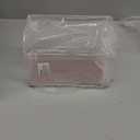 Okuna Outpost Clear Acrylic File Folder Organizer - Two-Section File Sorter - Rose Gold Mail Holder & Letter Sorter - Compact Paper Organizer for Home & Office - 9 x 5 x 7 in