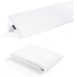 XetraDesign Pillow Wedge Cover - for Queen Size  Premium Removable Cover | Perfect Custom Fit, Soft & Durable Fabric, Easy-On Zipper, Breathable, Protects Against Spills & Sweat - White