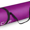 CAP Barbell 1/2-Inch High Density Exercise Yoga Mat with Strap | Multiple Options
