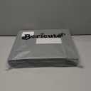 4 Pack Foldable Bed Sheet Set Organizer With Handle, Linen Closet Storage For Blankets, Duvet Covers, With Window And Label, Organizing Bedding, Queen & King Size, Gray