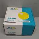 Elegant Bathroom Sink Faucet Single Hole,AUU Waterfall Brushed Gold Vanity Sink Faucet Solid Brass,Single Handle Lavatory Basin Tap with Pop Up Drian Deck Plate Supply Line (Brushed Gold, Short)