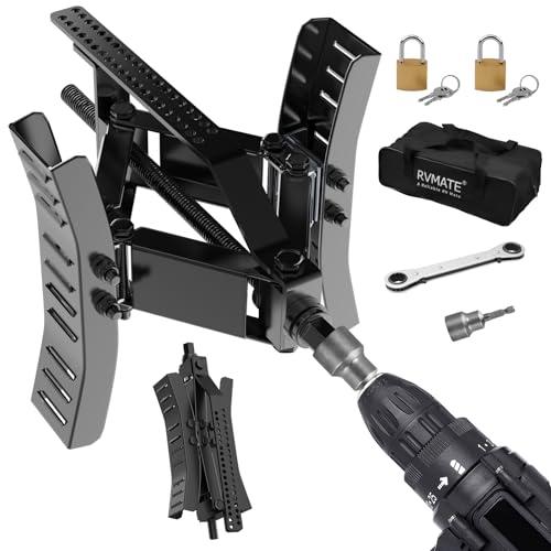 Amazon.com: RVMATE RV Wheel Chock Stabilizer with Rotatable Sides for RV Travel Trailer Tires, for Locking Tandem Wheels When Parked on Uneven Surfaces, Silver 2 Pack : Automotive