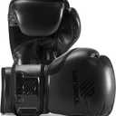 Sanabul Essential Gel Boxing Gloves for Men & Women, Kickboxing MMA, Muay Thai Gloves and Heavy Bag Training Punching & Sparring (10 oz, AllBlack)
