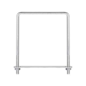 uxcell Square U-Bolts, 2 Sets 122mm(4.8") Inner Width 160mm Length M8 304 Stainless Steel U Clamp Bolt with Nuts and Plates, for Boat Trailer