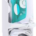 Ironing Board Hanger Wall Mount, Iron Hanger with Ironing Board Rack, Heat Resistant Iron Holder Wall Mount for Max 5 Inch Width (White)