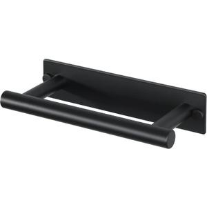 Alise Bath Towel Bars, 8 Inch Towel Hanger Towel Racks for Bathroom, SUS304 Stainless Steel Hand Towel Holder, Wall Mount with Self-Adhesive or Drilling, Matte Black