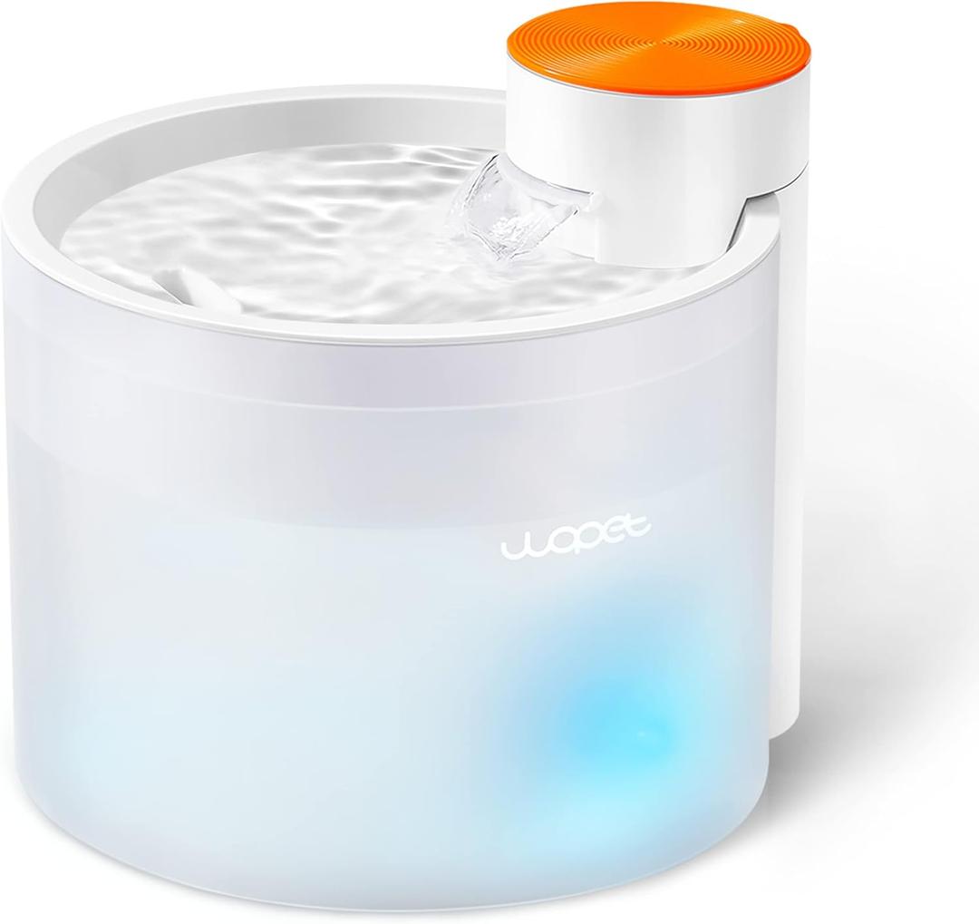 Boundless Love For Pets Wopet Glitter Water Fountain. 3.5L, White.
