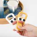 3 in 1 Magnetic Bottle Opener for Beer and Soda Cans, Cute Beer Bottle Opener Perfect for Home Kitchen Bar Camping Parties Accessories (Pack of 2)