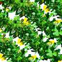 33FT Glitter St.Patrick's Day Tinsel Garland Decorations Green & Gold Shamrock Clover Metallic Twist Shamrock Garland for Irish Festival Party Tree Mantle Office Parade Floats Ornaments
