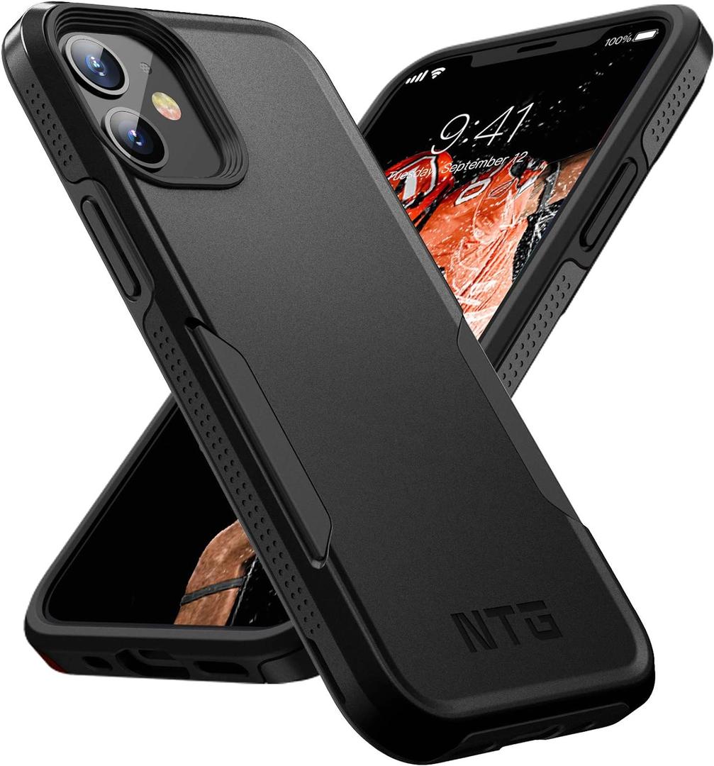 NTG[2023 New Designed for iPhone 11 Case, Heavy-Duty Tough Rugged Lightweight Slim Shockproof Protective Case for iPhone 11 6.1 Inch, Black