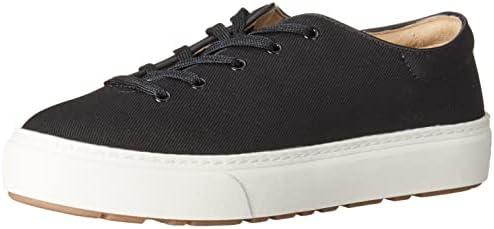 Amazon Essentials Women's Comfortable Lace Up Sneakers, Black, 7